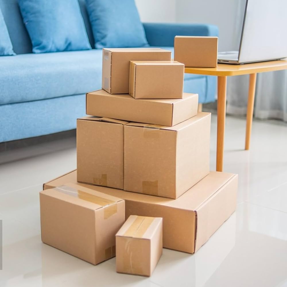 Amazon.co.jp: CYEAH 段ボール配送ボックス 35個パック 7x5x4